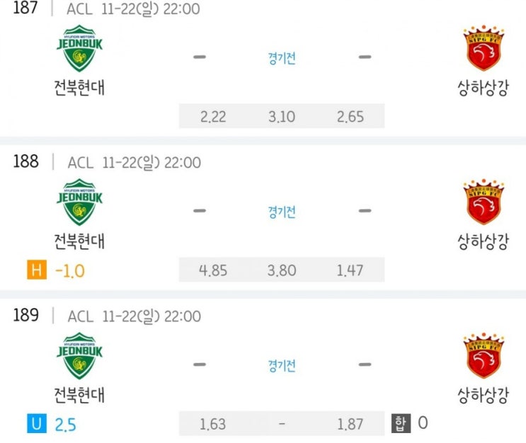 2020.11.22 ACL 아시아 챔피언스리그 조별리그 전북현대 상하이상강 2020.11.22 ACL 아시아 챔피언스리그 조별리그 전북현대 상하이상강