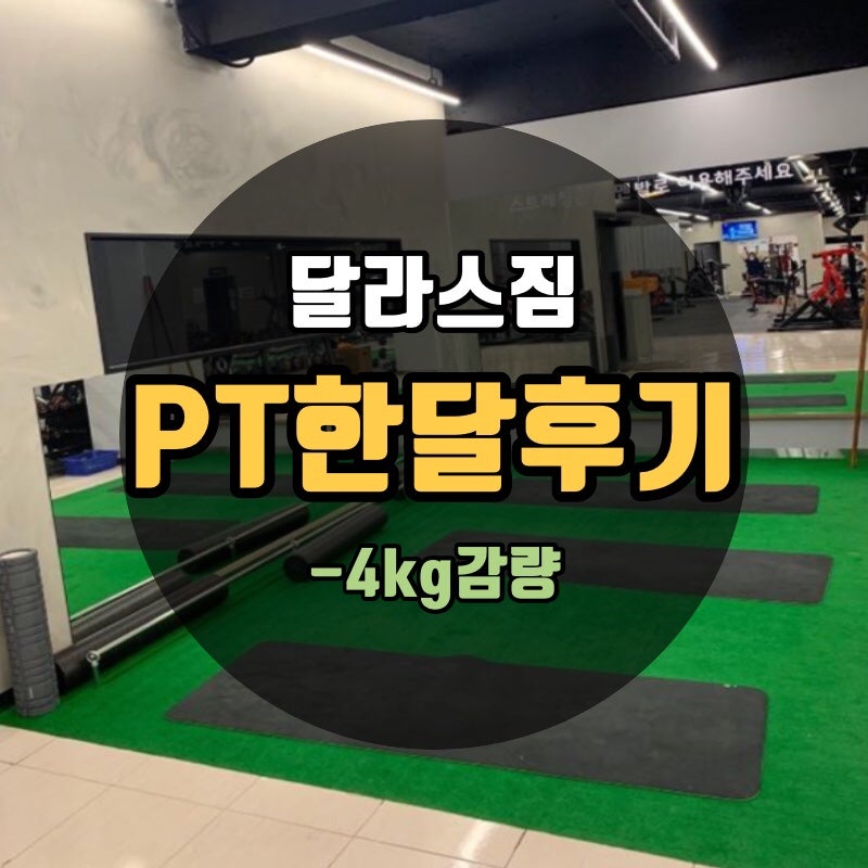 [부산 영도 달라스짐] : 뚠뚠이 헬스장 한달 PT 솔직후기