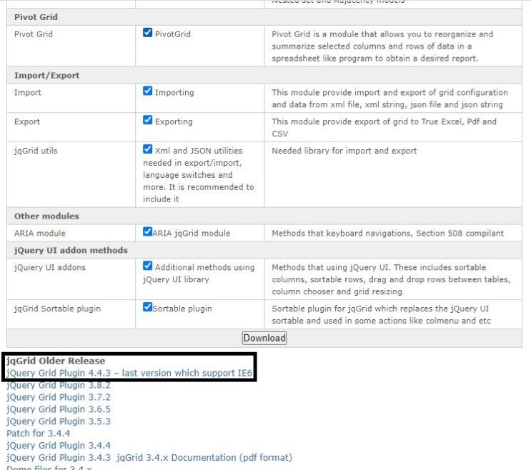  jquery_jqgrid 설정하기1