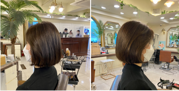  압구정 청담 미용실 본샵 여성커트 수호 부원장님 열정적인 테슬컷 대만족 :D