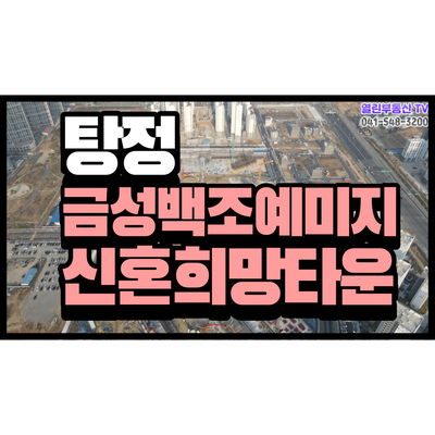 아산 탕정지구 금성백조 예미지 신혼희망타운 탕정지구 현황