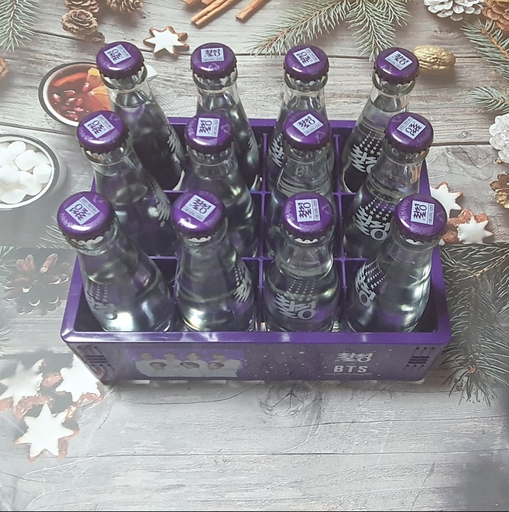 BTS 에디션 150ML 사이다 미니병 세트 구입 BTS 에디션 150ML 사이다 미니병 세트 구입