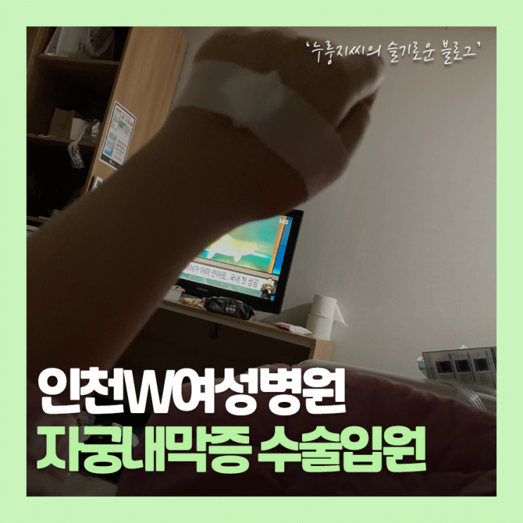  인천W여성병원 자궁내막증 복강경과 자궁경 수술 입원후기