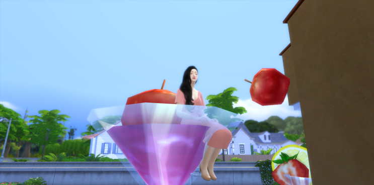심즈 4 플레이 ] 사과나무 와인바 오픈 ] 사과나무를 닮은 싱그러운 하우스 건축 ] Sims4 Build Apple Tree Wine Bar House ]