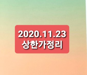 2020.11.23  상한가정리