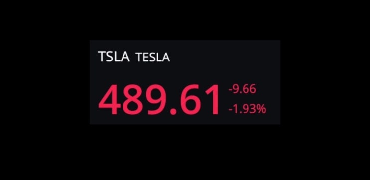 현재 테슬라 S&P 500 관련!