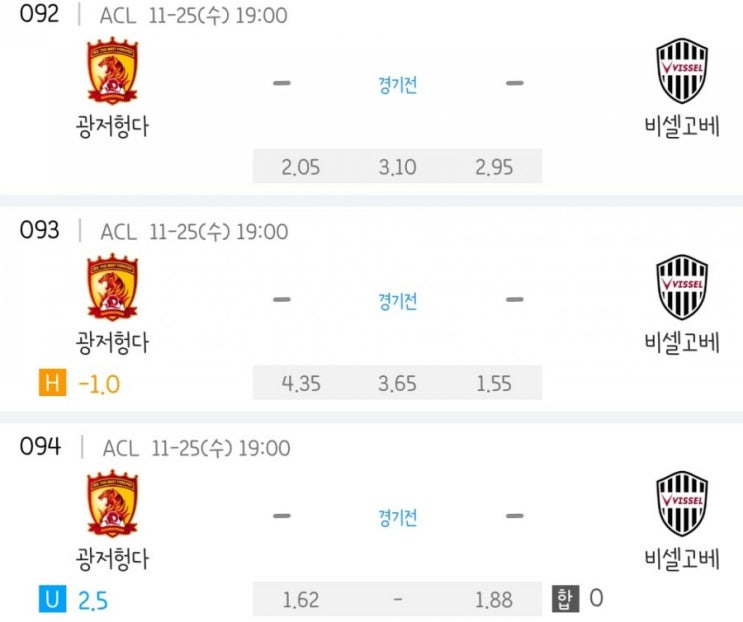 2020.11.25 ACL 아시아 챔피언스리그 조별리그 광저우헝다 비셀고베 | 전북현대 시드니FC 2020.11.25 ACL 아시아 챔피언스리그 조별리그 광저우헝다 비셀고베 | 전북현대 시드니FC