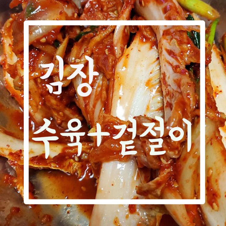  김장하셨나요? 저희는 주말에 김장했어요! 절임배추 20포기 김치속넣기는 1시간만에 끝