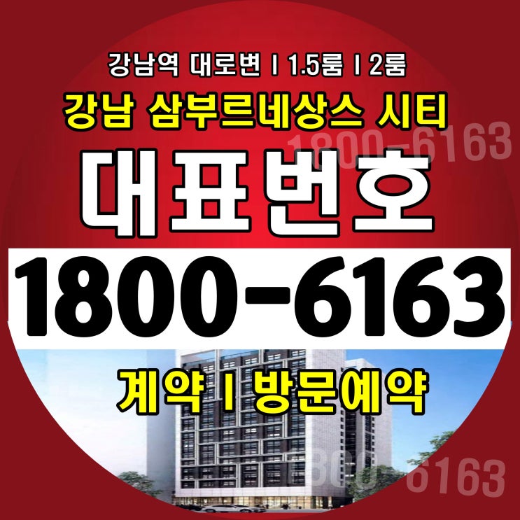  강남역 황금입지 강남 삼부 르네상스 시티 분양가~