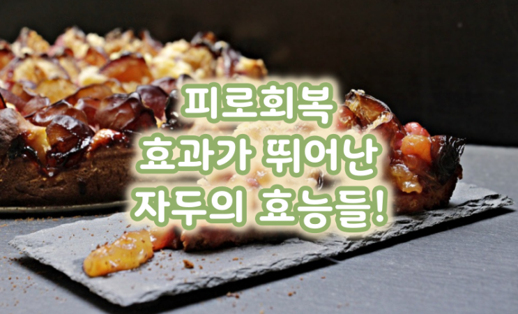  비타민C가 풍부하여 피로회복 효과가 뛰어난 자두의 효능들!