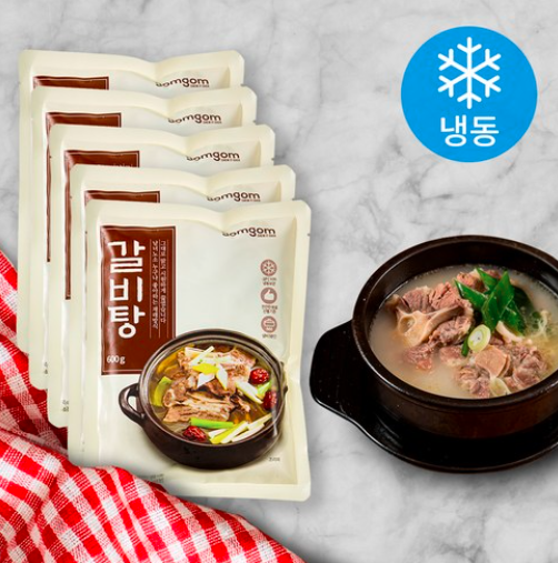  곰곰 갈비탕 600g 5개입 14,490원