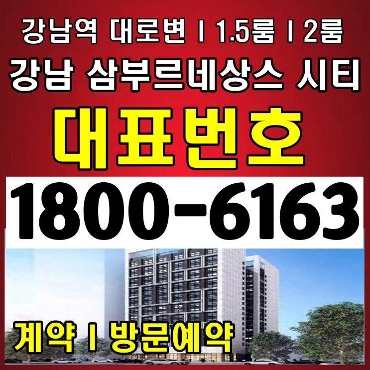 강남역 역세권 대로변 강남 삼부 르네상스 시티 분양~ 강남역 역세권 대로변 강남 삼부 르네상스 시티 분양~