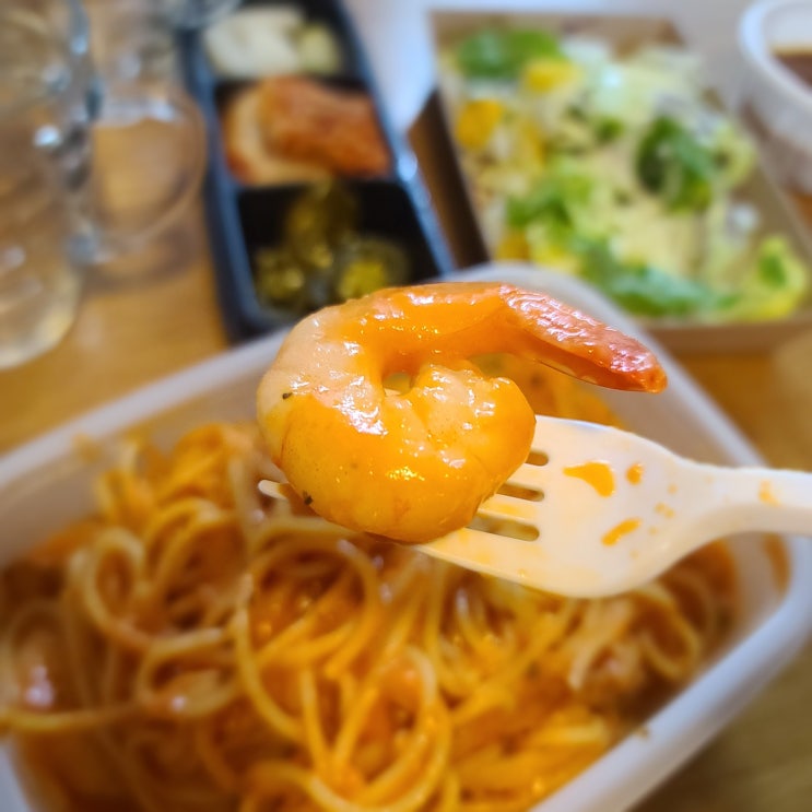  [논산 돈키호테]로제파스타랑 눈꽃치즈돈까스 배달..!