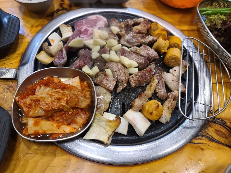  상동역맛집호박식당24시간영업한돈세트