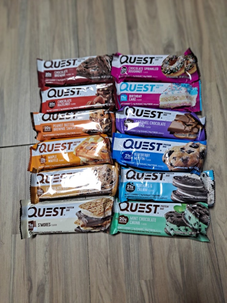  [리뷰] 퀘스트 프로틴 바 12가지 맛 구매하기