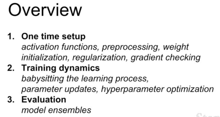  [CS231N] Lecture6 : Training Neural Networks I