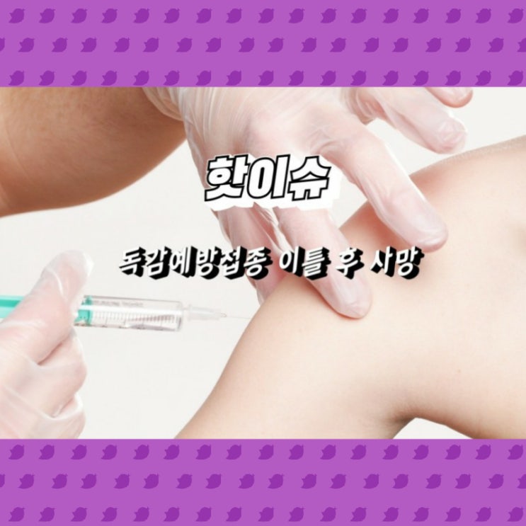  17세 남 무료독감예방 접종 후 사망