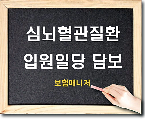  태아보험 심뇌혈관질환입원일당의 내용을 알아보겠습니다.