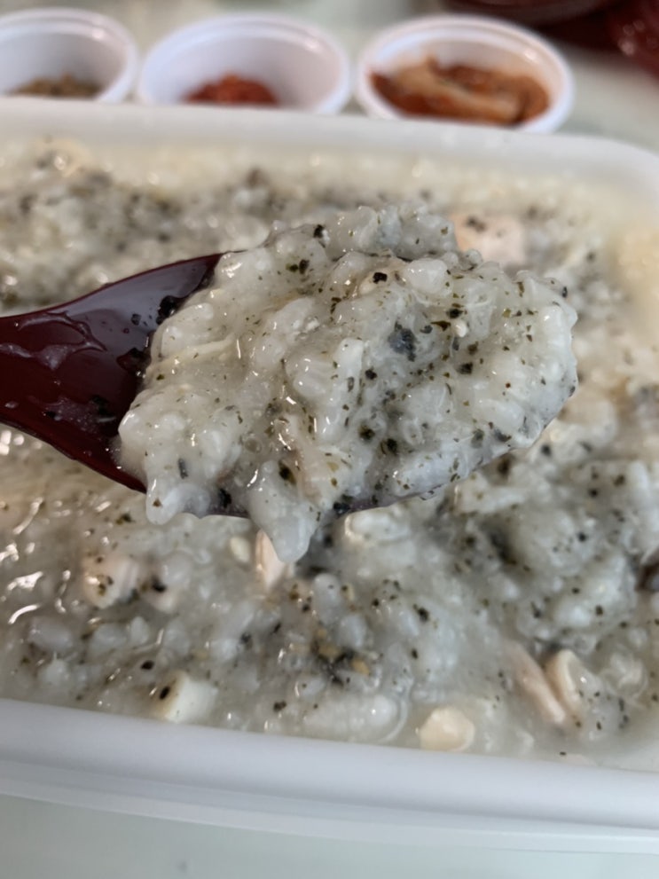  (경기/부천/약대동) 대장내시경 검사받고 죽을 먹어야 해서 시킨 본죽에서 삼계 전복죽을 시켜 먹었어요 