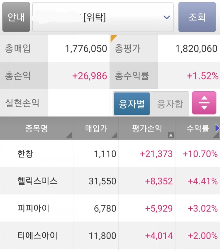  2020년11월23일 시스템트레이딩일지