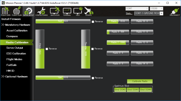  Dronekit-Python 코딩 6 Channel Overrides