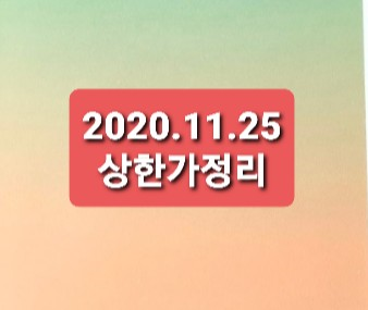 2020.11.25 상한가정리 2020.11.25 상한가정리