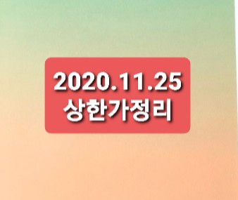 2020.11.25 상한가정리