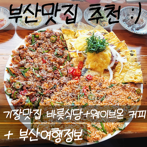  부산맛집 추천 :) 기장맛집 바릇식당 + 웨이브온 커피 찐후기 + 부산여행정보