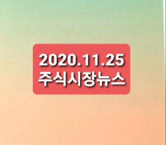 2020.11.25 주식시장뉴스