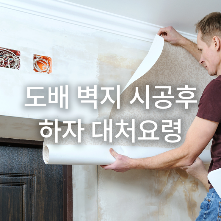  도배 벽지 시공 후 하자, 어떤 대처를 해야할까?