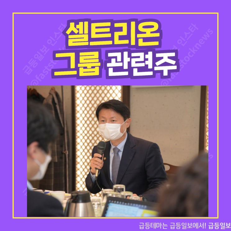 셀트리온 그룹 관련주 by급등일보 셀트리온 그룹 관련주 by급등일보