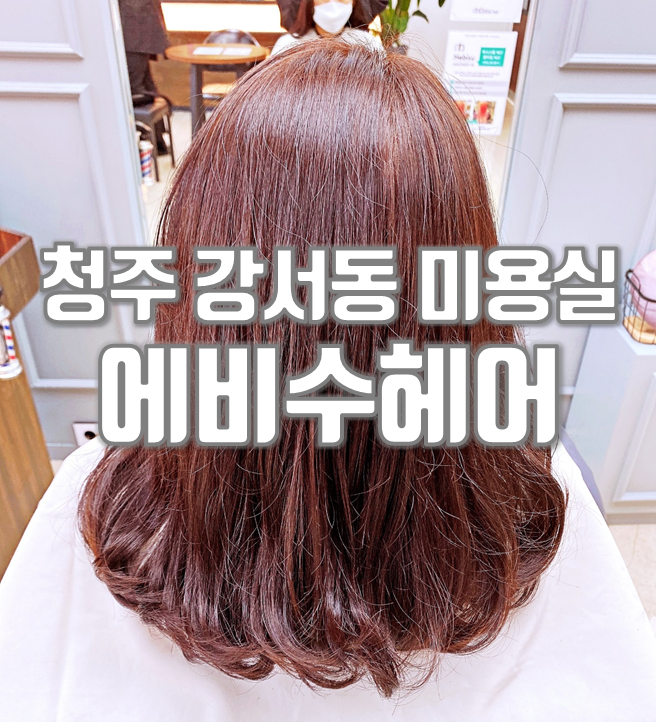  청주 강서동 미용실 에비수헤어 가경점 크리닉 받고왔어요~