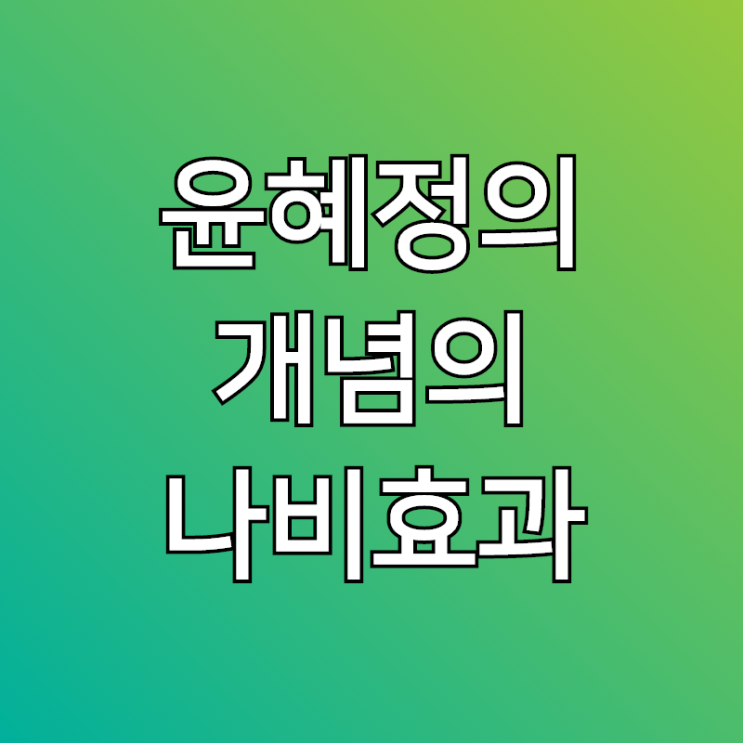  윤혜정의 개념의 나비효과, 국어 공부도 개념이 있다?!