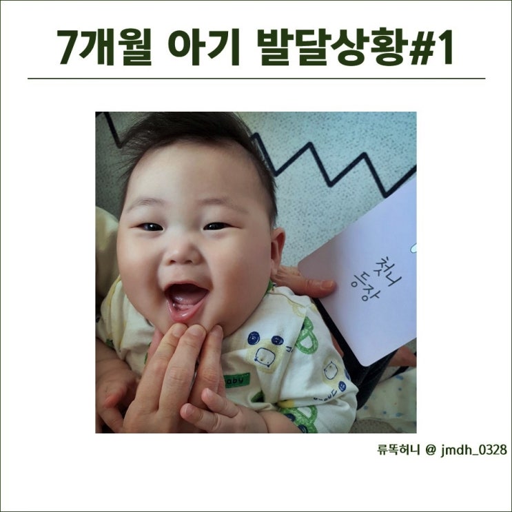  7개월 아기 발달상황#1 (이앓이, 애착형성, 몸무게, 기기, 수면시간)