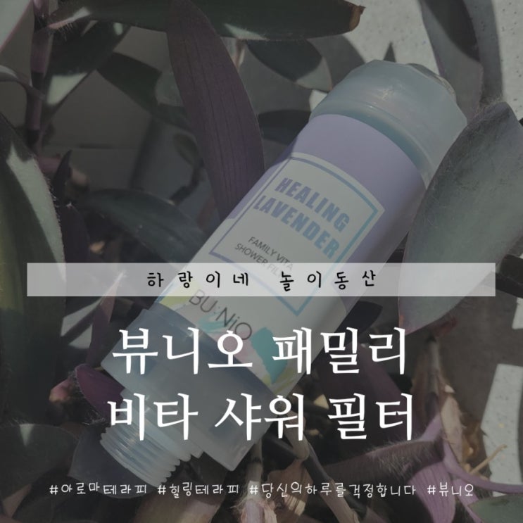  아로마테라피로 하루마무리, 뷰니오패밀리비타샤워필터