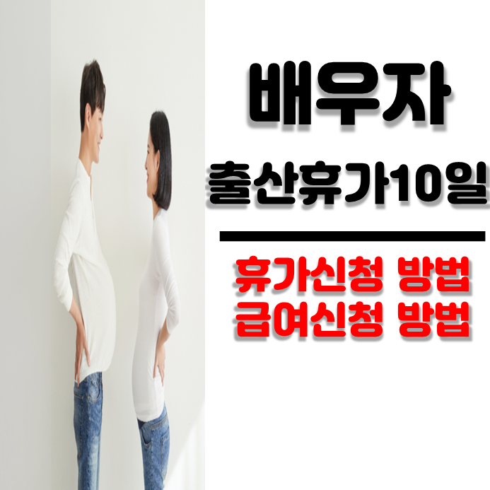  배우자출산휴가10일, 급여 신청방법