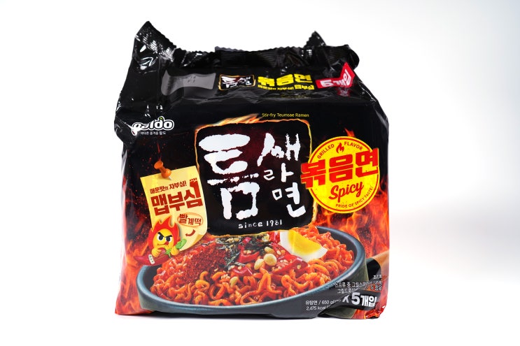  매운맛의 자부심! 팔도 틈새라면 볶음면 솔직후기