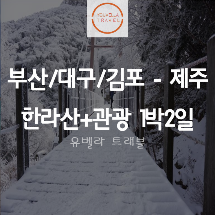 [부산/대구/김포출발] 한라산 등반+관광 1박2일 패키지 여행