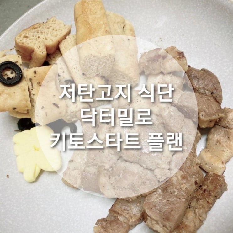  키토제닉 식단, 저탄고지 식단 : 닥터밀로 키토스타트 플랜 전문관리