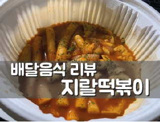 배달음식 리뷰_지랄떡볶이/가성비갑,쌀떡볶이