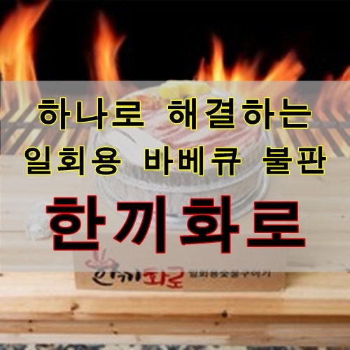 일회용 바베큐숯불구이 세트 [한끼화로] 내돈내산 리뷰&구매후기