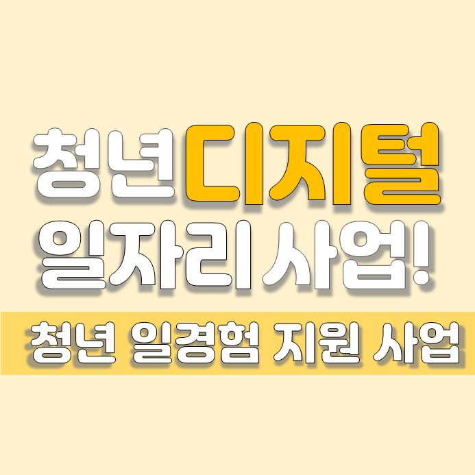  청년디지털일자리사업 지원대상(일경험지원사업)