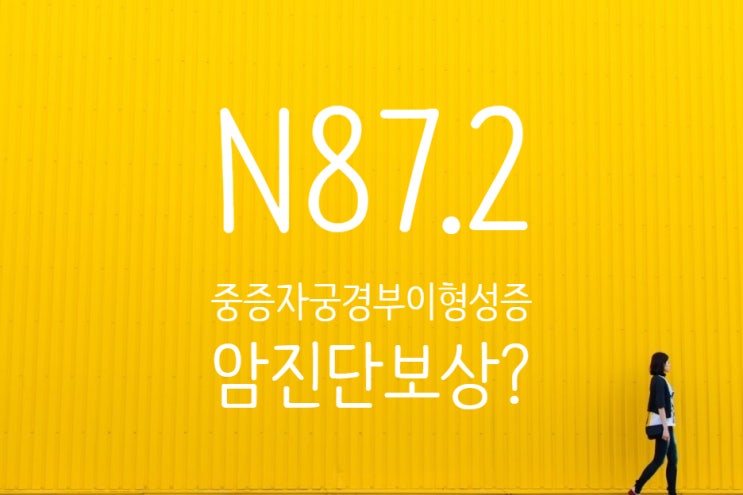  N87.2 중증자궁경부이형성증(Severe cervical dysplasia) 암진단비 보상판단!!