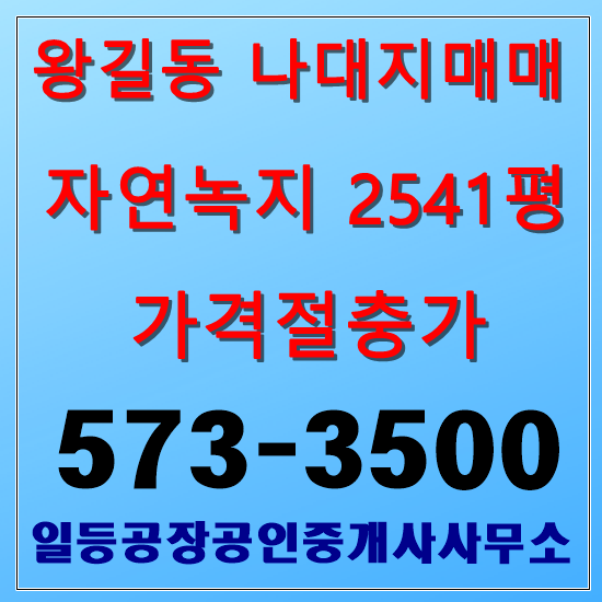 인천 왕길동 나대지매매 2541평