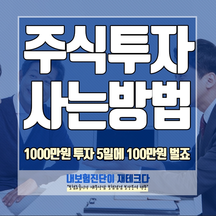  주식사는 법, 1000만원 투자로 5일에 100만원 만들기