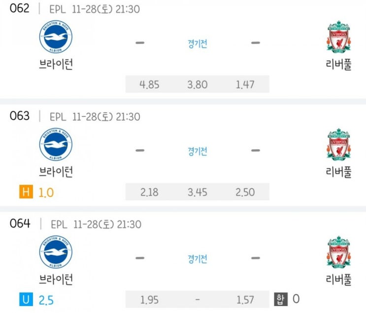 2020.11.28 EPL 프리미어리그 브라이턴 리버풀 | 맨시티 번리 | 에버턴 리즈 | 웨스브로 셰필드 2020.11.28 EPL 프리미어리그 브라이턴 리버풀 | 맨시티 번리 | 에버턴 리즈 | 웨스브로 셰필드