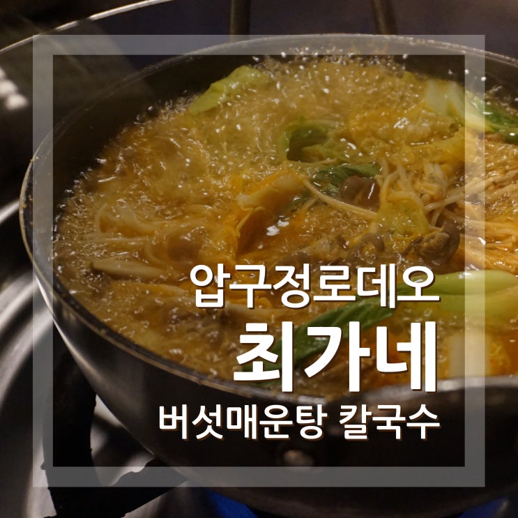  압구정로데오 샤브샤브 최가네