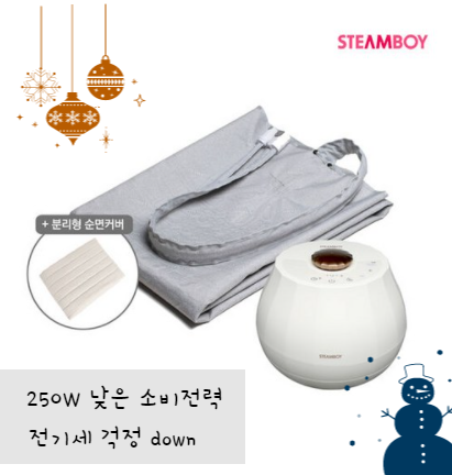 꿀잠 자는 수면관리템 스팀보이 온수 매트 SL90 퀸