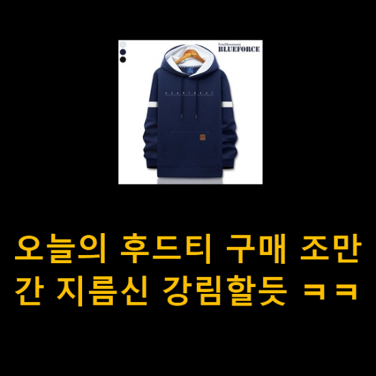 오늘의 후드티 구매 조만간 지름신 강림할듯 ㅋㅋ 오늘의 후드티 구매 조만간 지름신 강림할듯 ㅋㅋ