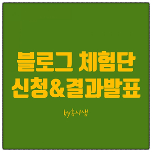  재미로 해 본 블로그 체험단 신청& 결과